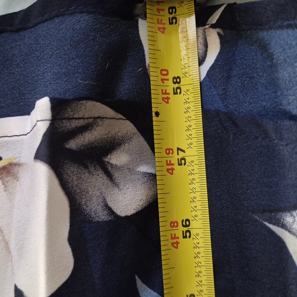 Baltic Born Short Sleeve Verona Smocked Maxi Navy White Floral Size XL  Flowing - Picture 7 of 8